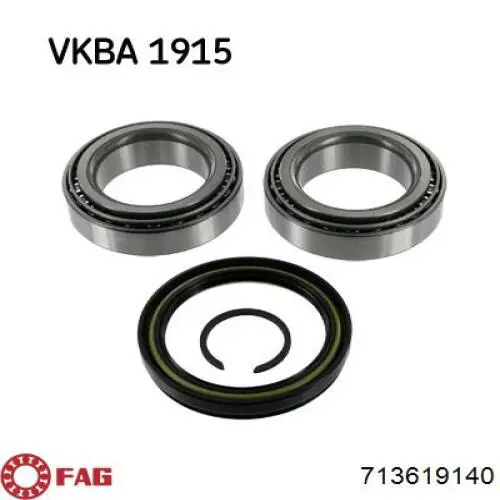 Комплект підшипник маточини передньої FAG 713619140 ціна, від 31.77 USD