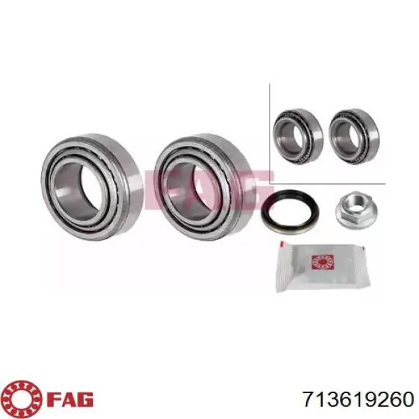 Підшипник маточини задньої FAG 713619260 ціна, від 17.10 USD