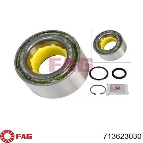 Комплект підшипник маточини передньої FAG 713623030 ціна, від 19.91 USD