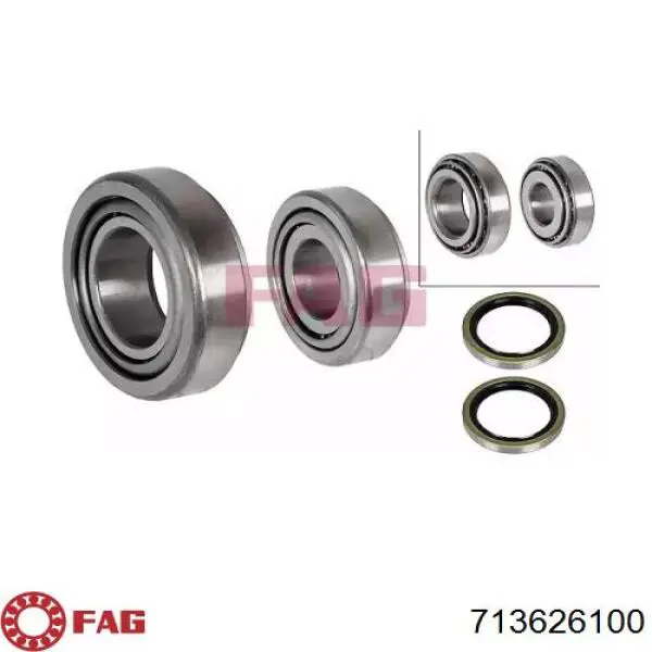 Підшипник маточини задньої FAG 713626100 ціна, від 24.35 USD