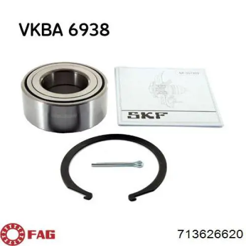 Комплект підшипник маточини передньої Denckermann W413742 ціна, від 30.81 USD