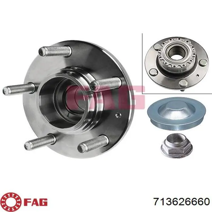 Купити 713626660 FAG Підшипник ступиці колеса