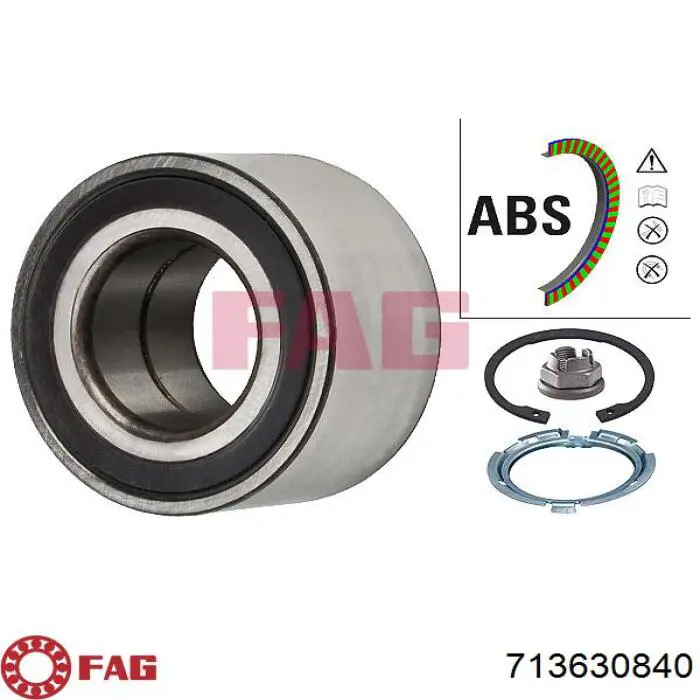 Комплект підшипник маточини передньої FAG 713630840 ціна, від 33.01 USD