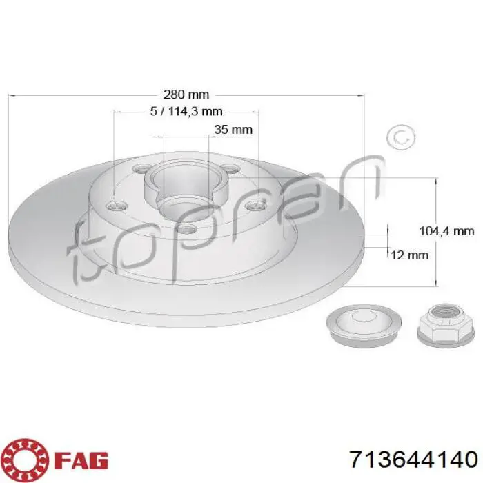 Гальмівні диски FC40772 GP