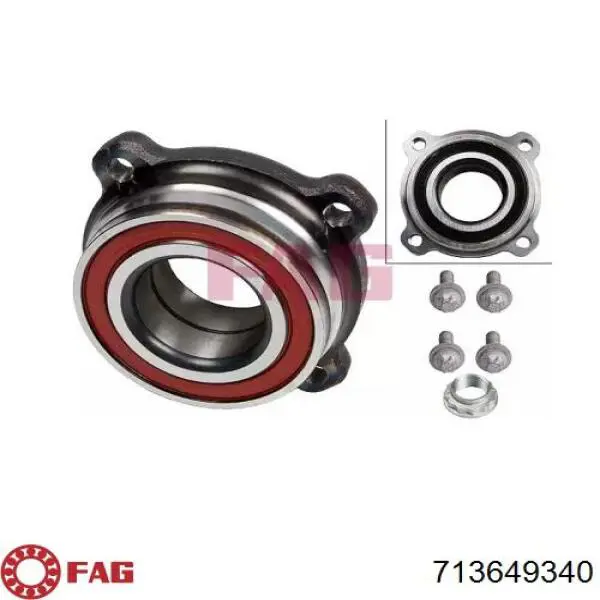 Підшипник маточини задньої FAG 713649340 ціна, від 39.14 USD