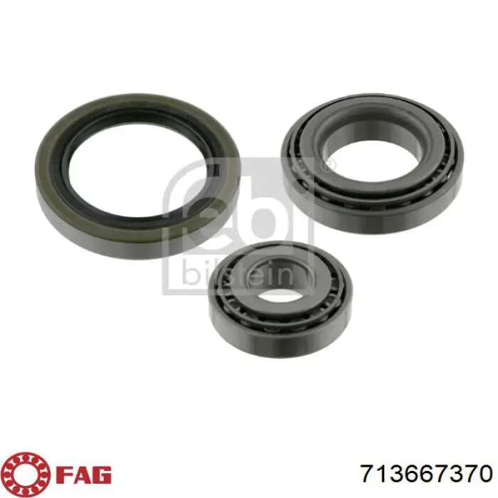 Комплект підшипник маточини передньої FAG 713667370 ціна, від 10.57 USD