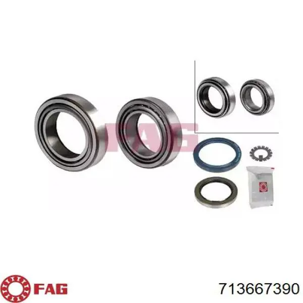 Комплект підшипник маточини передньої Febi 5995 ціна, від 39.93 USD