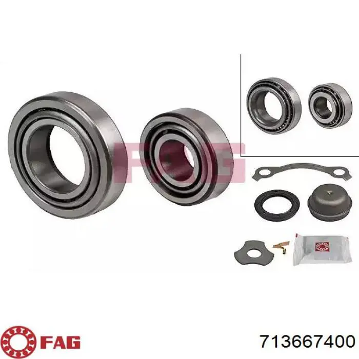 Купити 713667400 FAG Підшипник ступиці передньої
