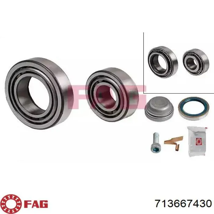 Купити 713667430 FAG Підшипник ступиці передньої