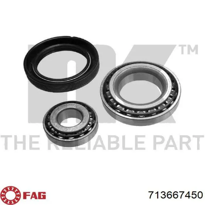 Комплект підшипник маточини передньої FAG 713667450 ціна, від 9.12 USD