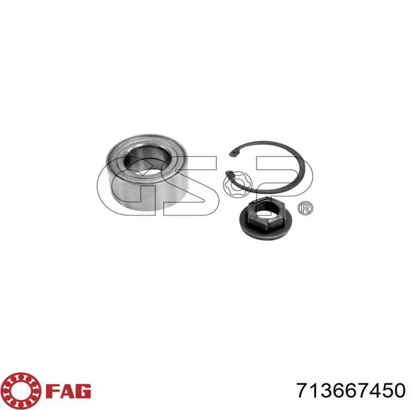 Купити 713667450 FAG Підшипник ступиці передньої