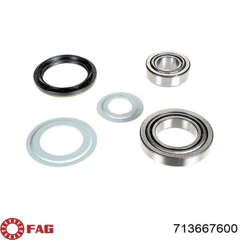 Комплект підшипник маточини передньої FAG 713667600 ціна, від 25.33 USD