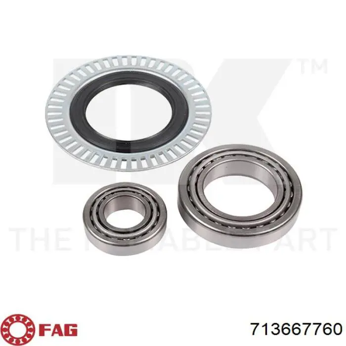 Комплект підшипник маточини передньої FAG 713667760 ціна, від 25.67 USD