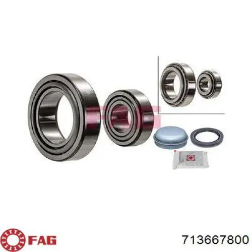 Комплект підшипник маточини передньої FAG 713667800 ціна, від 30.78 USD