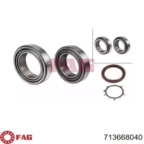 Підшипник задньої ступиці A0069815605 Mercedes