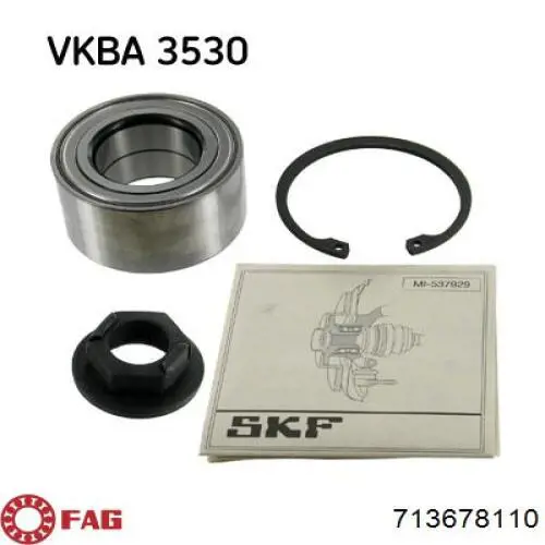 98AX1K018BB Ford Підшипник маточини передньої