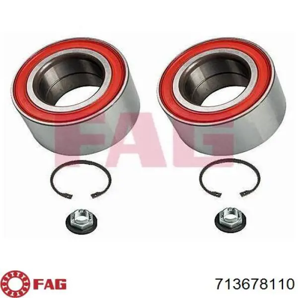 Комплект підшипник маточини передньої Ford 98AX1K018BB ціна, від 16.44 USD