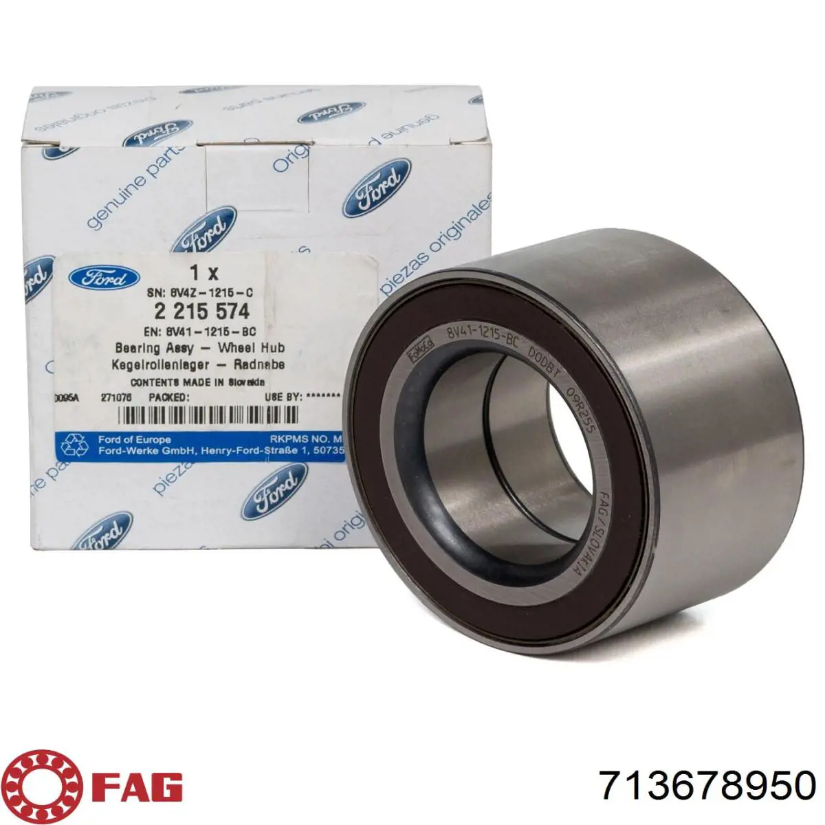 Комплект підшипник маточини передньої FAG 713678950 ціна, від 43.42 USD