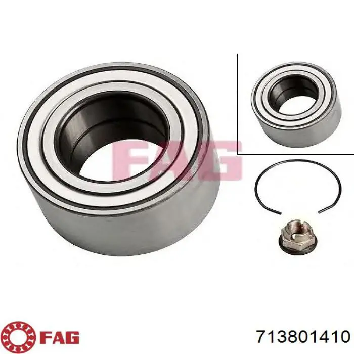 Комплект підшипник маточини передньої FAG 713801410 ціна, від 14.37 USD