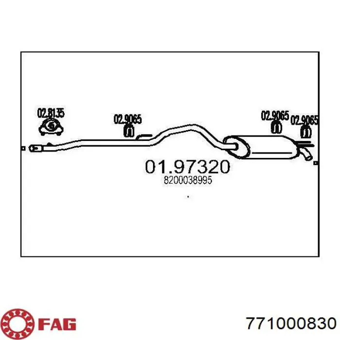 771000830 FAG Граната зовнішня