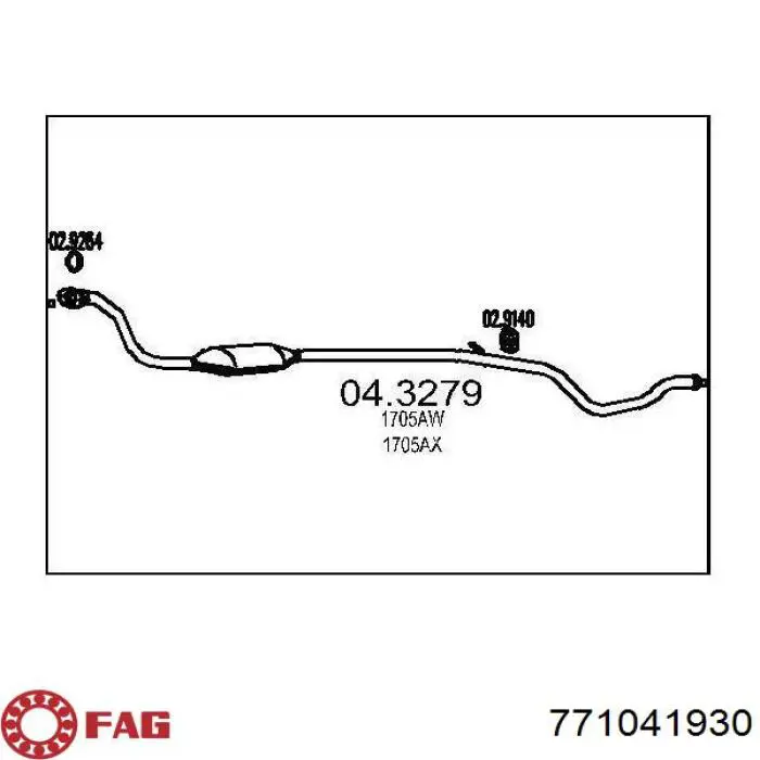 Шарнір кутових швидкостей передній лівий FAG 771041930 ціна, від 37.71 USD