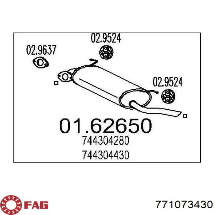 771073430 FAG Граната зовнішня