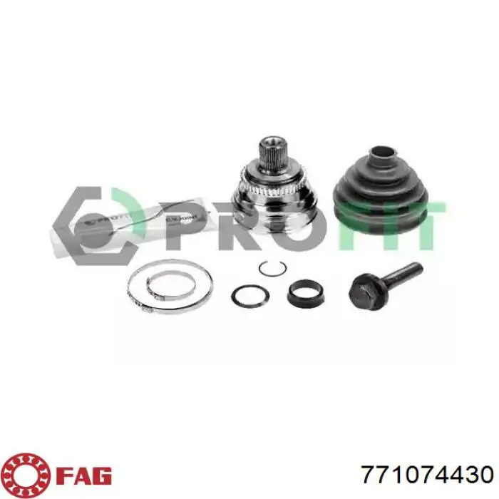 ШРУС зовнішній передній 0022591 GKN-Spidan