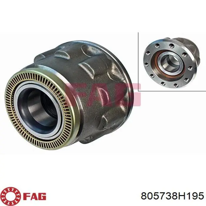 Комплект підшипник маточини передньої FAG 805738H195 ціна, від 325.08 USD