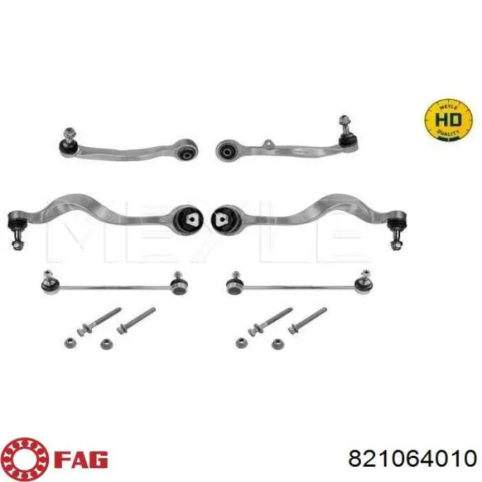 Важіль передньої підвіски нижній, лівий 821064010 FAG