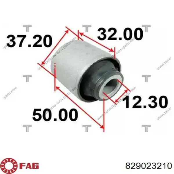 Сайлентблок переднього важеля 829023210 FAG