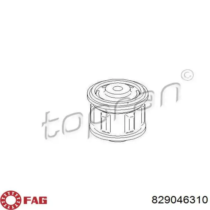 Сайлентблок підрамника задній GKN-Spidan 411657