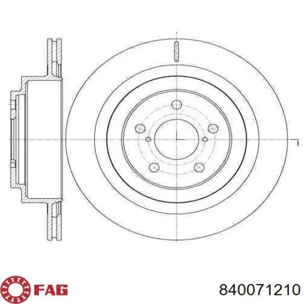 Накінечник рульової тяги, зовнішній FAG 840071210