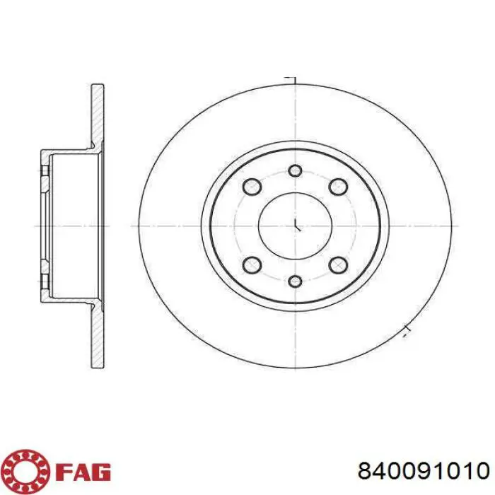 Накінечник рульової тяги, зовнішній FAG 840091010