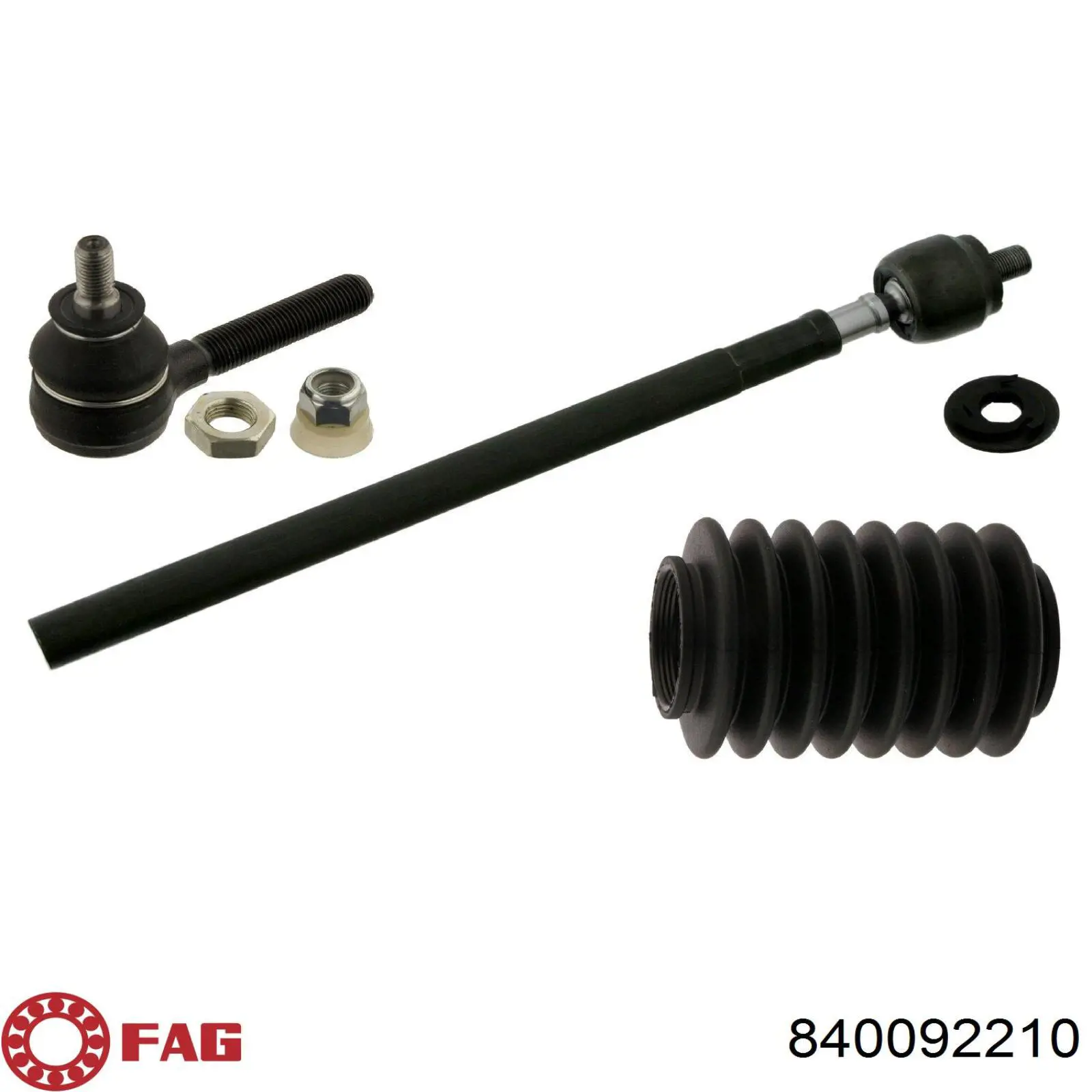 Накінечник рульової тяги, зовнішній FAG 840092210