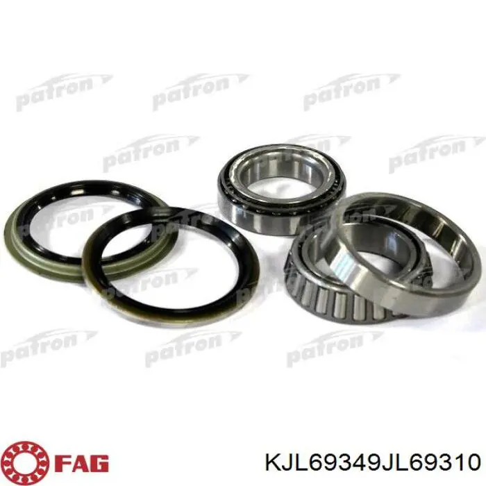 Підшипник ступиці передній, зовнішній Timken JL69310P