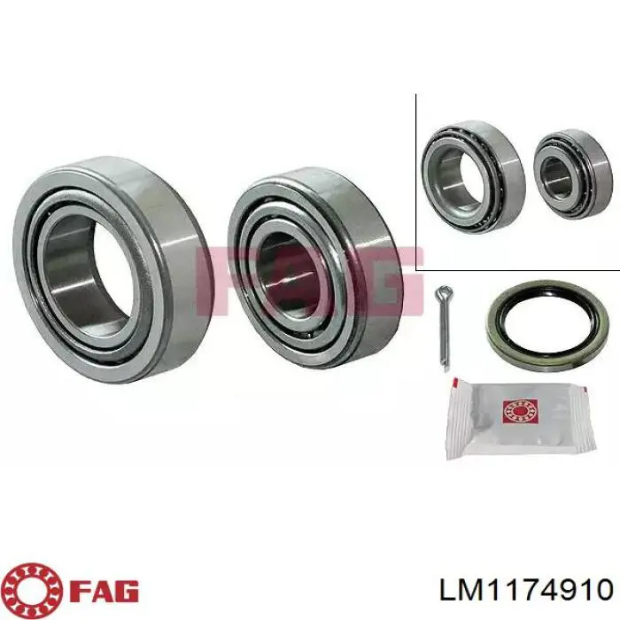 Купити LM1174910 FAG Підшипник маточини задньої, зовнішній