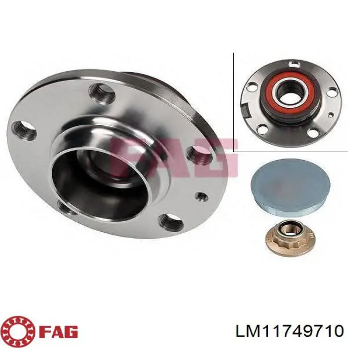 Підшипник задньої маточини зовнішній FAG LM11749710 ціна, від 3.54 USD