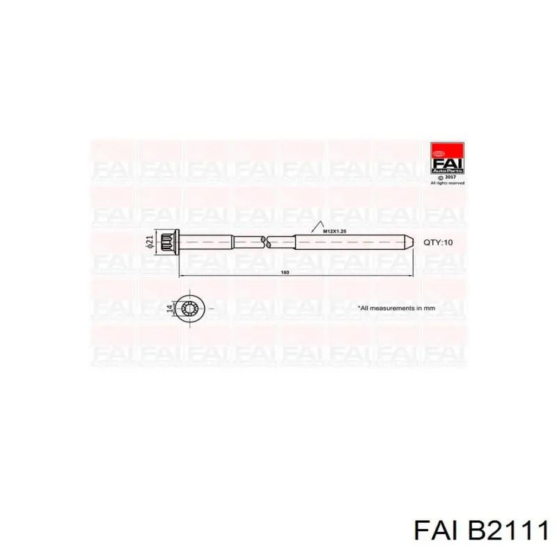 Болт головки блока циліндрів, ГБЦ BGA BK2379 ціна, від 32.61 USD