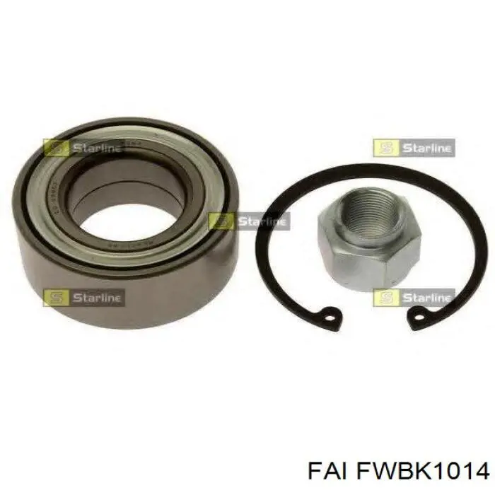 Комплект підшипник маточини передньої FAI FWBK1014 ціна, від 21.01 USD