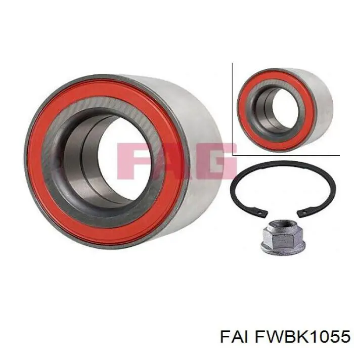 Підшипник маточини передньої/задньої FAI FWBK1055 ціна, від 17.06 USD