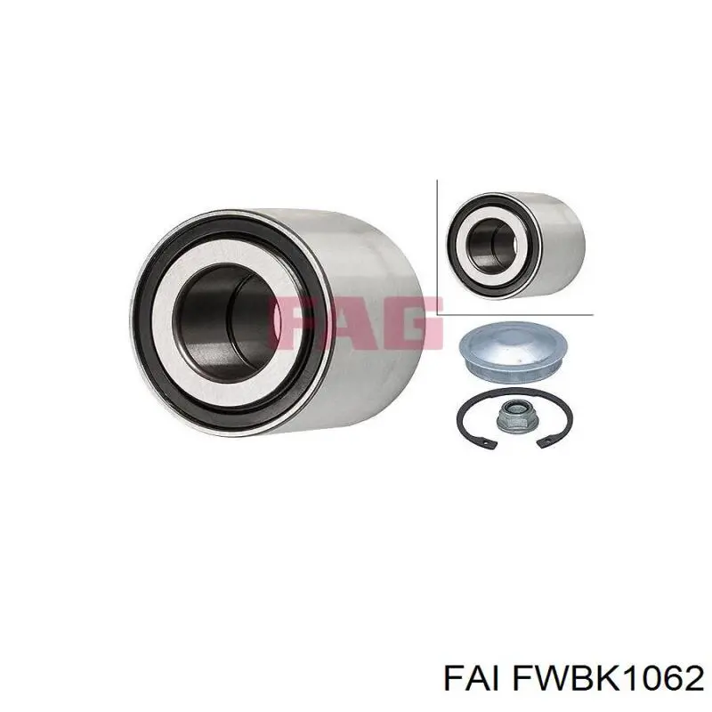 Купити FWBK1062 FAI Підшипник задньої ступиці