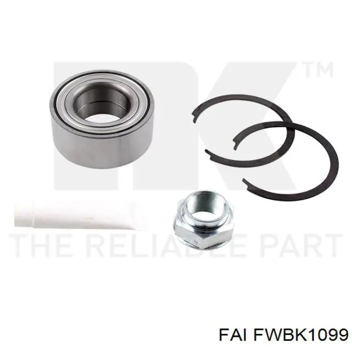 Комплект підшипник маточини передньої FAI FWBK1099 ціна, від 18.12 USD