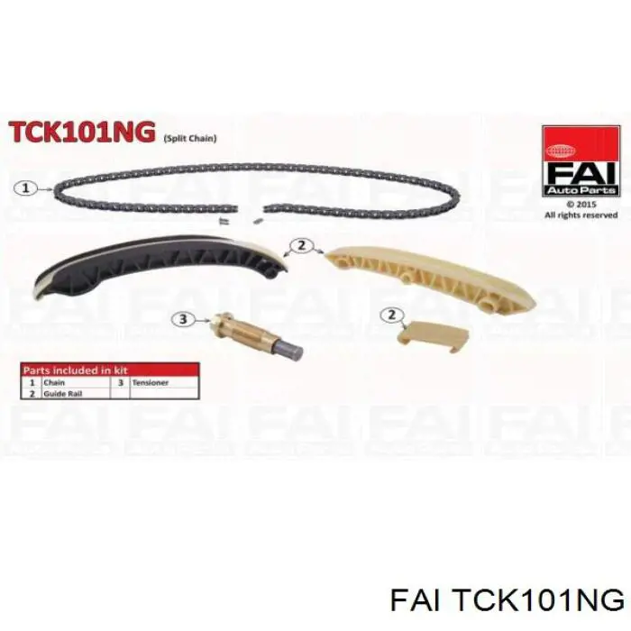Ланцюг ГРМ, комплект FAI TCK101NG ціна, від 130.09 USD
