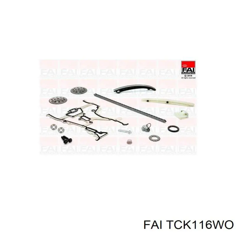 Ланцюг ГРМ, комплект FAI TCK116WO ціна, від 87.28 USD