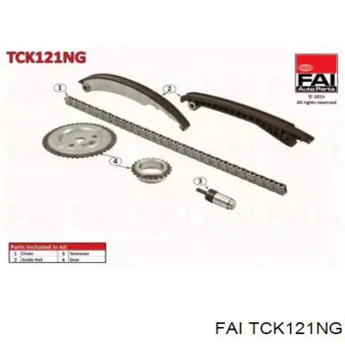 Ланцюг ГРМ, комплект FAI TCK121NG ціна, від 89.00 USD