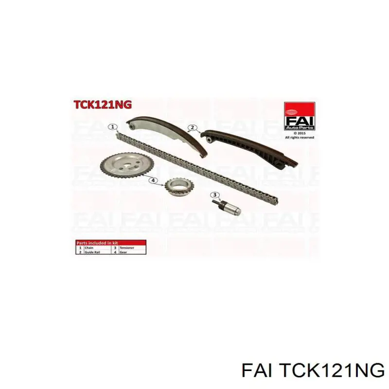 TCK121NG FAI Ланцюг ГРМ, комплект