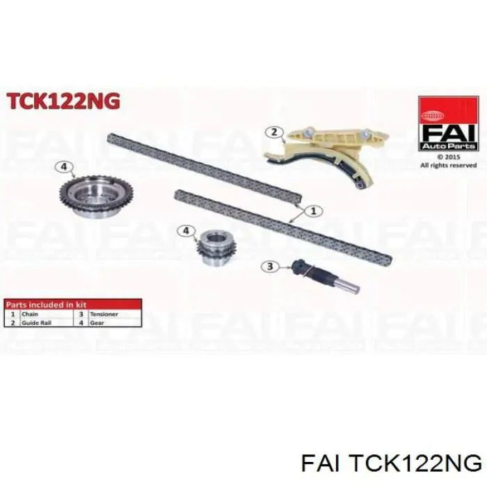 Ланцюг ГРМ, комплект FAI TCK122NG ціна, від 171.89 USD