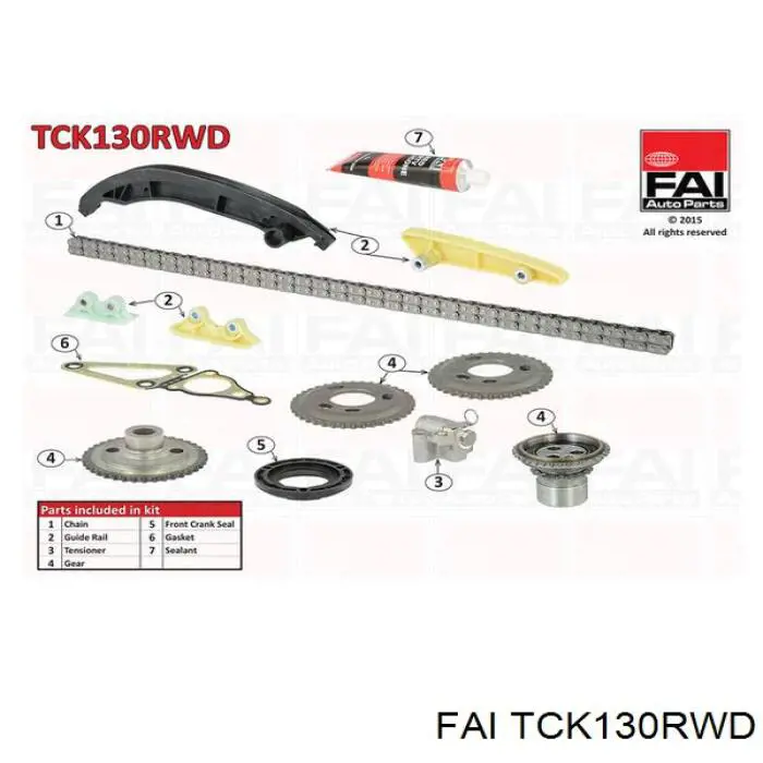 Ланцюг ГРМ, комплект FAI TCK130RWD ціна, від 158.15 USD
