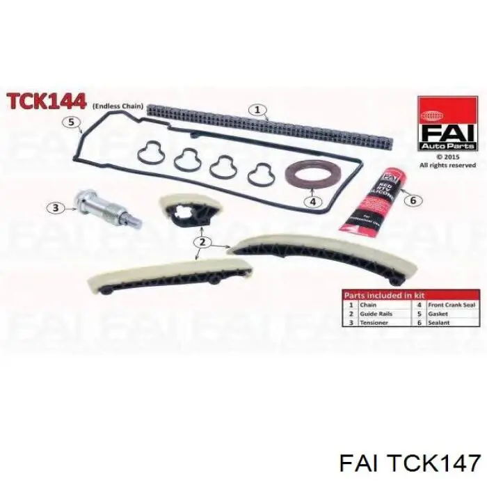 TCK147 FAI ланцюг грм, комплект