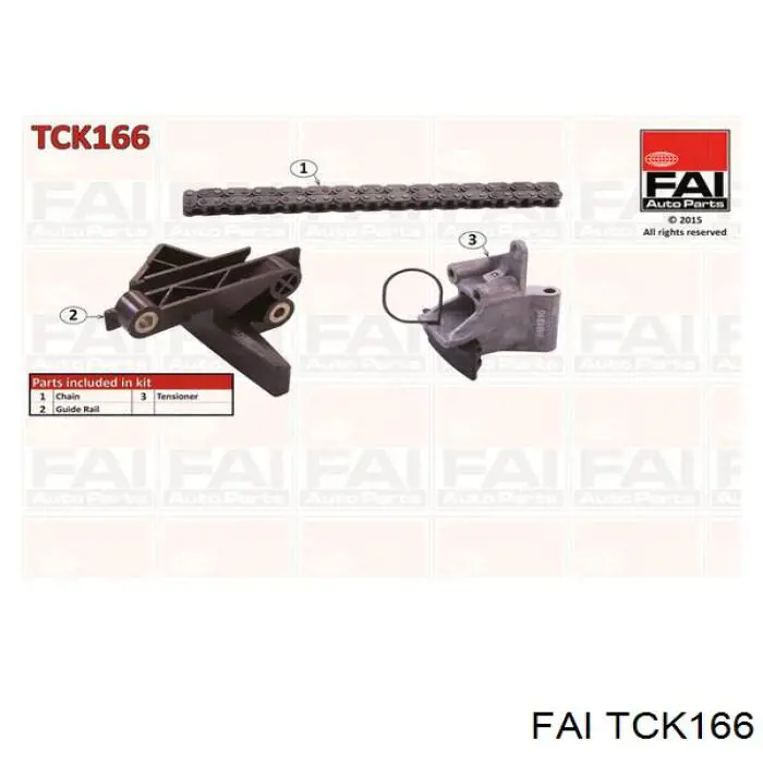 TCK166 FAI ланцюг грм, комплект, верхня